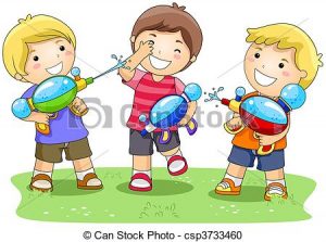 8541acb643e24c934f0d14b8a811afa0_stock-illustration-water-gun-clipart-of-children-playing-in-water_450-334